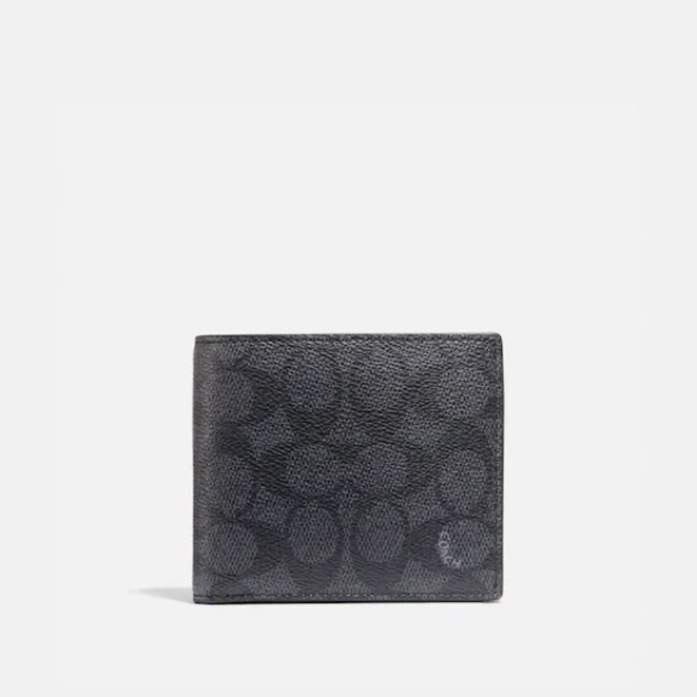 COACH Coin Wallet In Signature Canvas $165